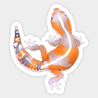 Striped Albino African Fat Tailed Gecko Sticker